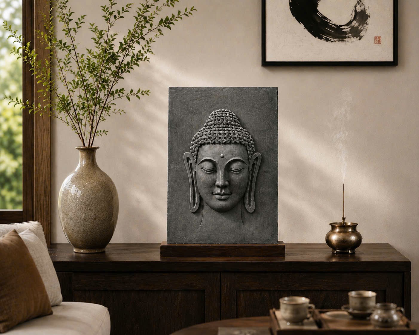 Shakyamuni Buddha Relief Sculpture view 6