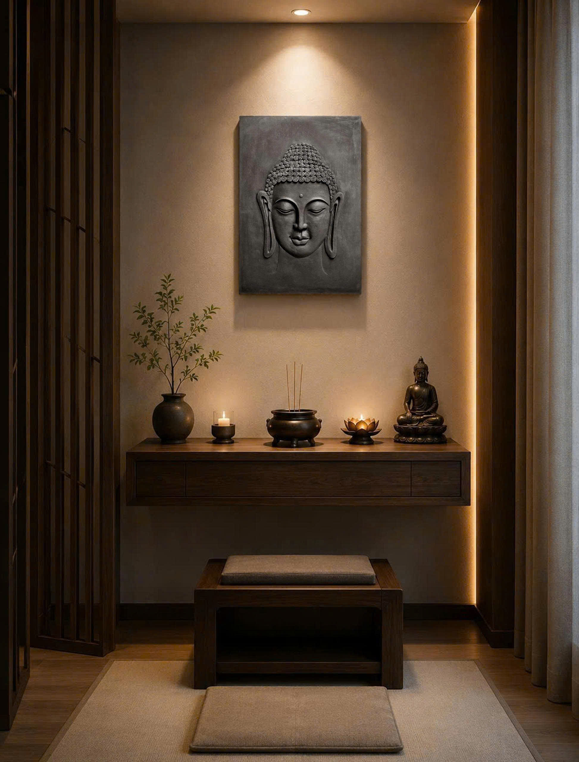 Shakyamuni Buddha Relief Sculpture - Small size view 5