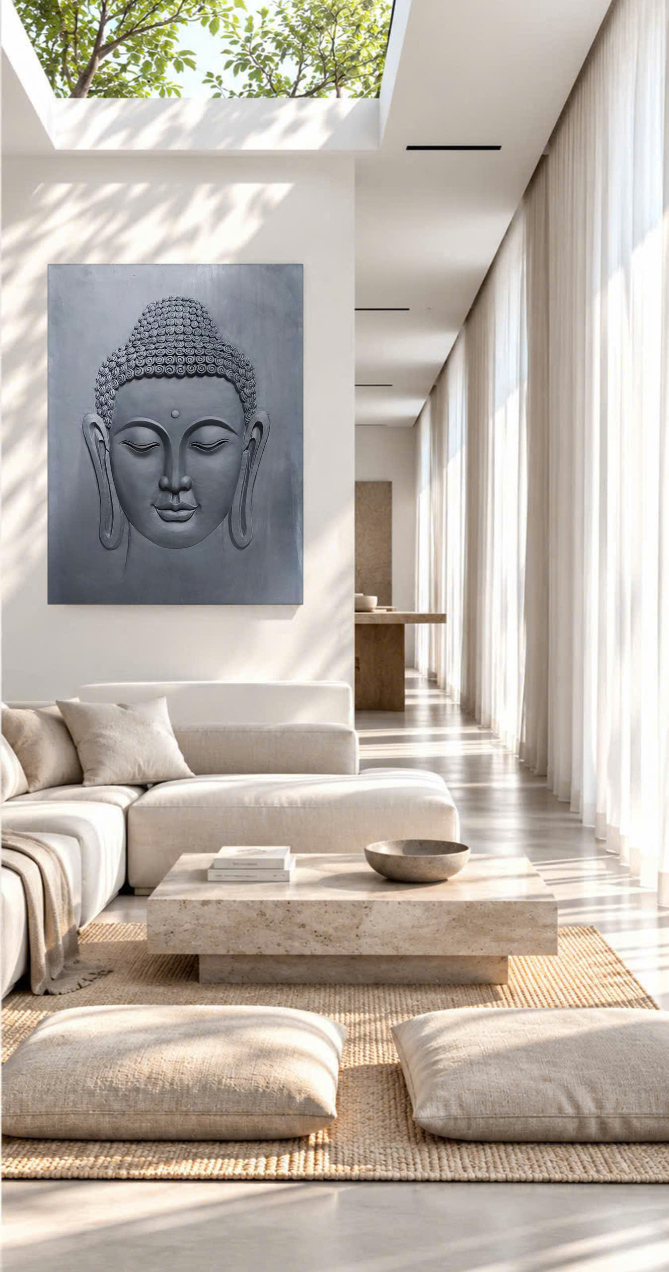 Shakyamuni Buddha Relief Sculpture  - Medium Size view 5