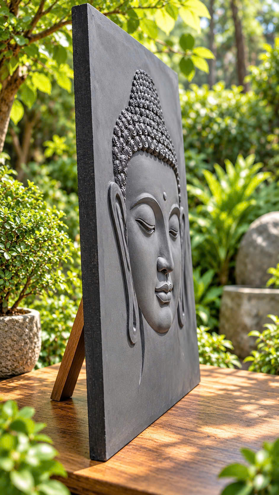 Shakyamuni Buddha Relief Sculpture  - Medium Size view 3